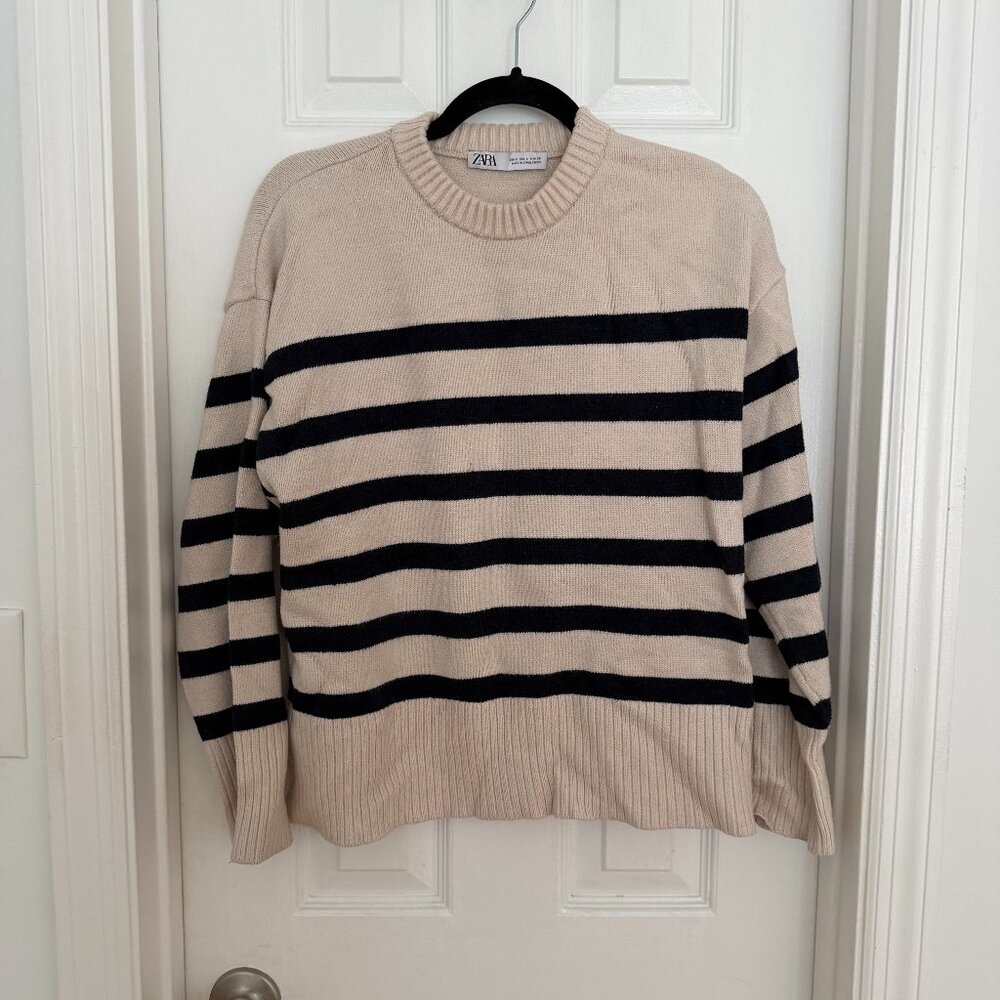 Zara striped sweater, S